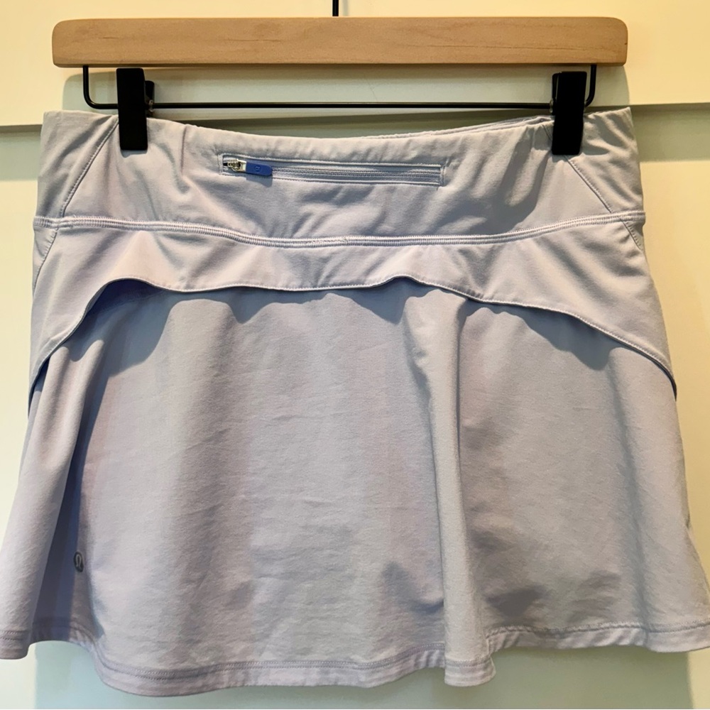 Lululemon Play Off The Pleats Tennis Skort Skirt/ light blue/size 6 - Picture 3 of 9
